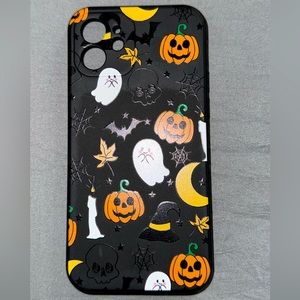 iPhone 12 silicone phone case, Halloween theme.